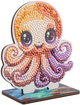 Комплект за диамантена бродерия, Craft Buddy, Crystal Art Buddies, Октопод, 7 части