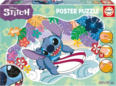 Puzzle, Educa, Stitch, 250 piese