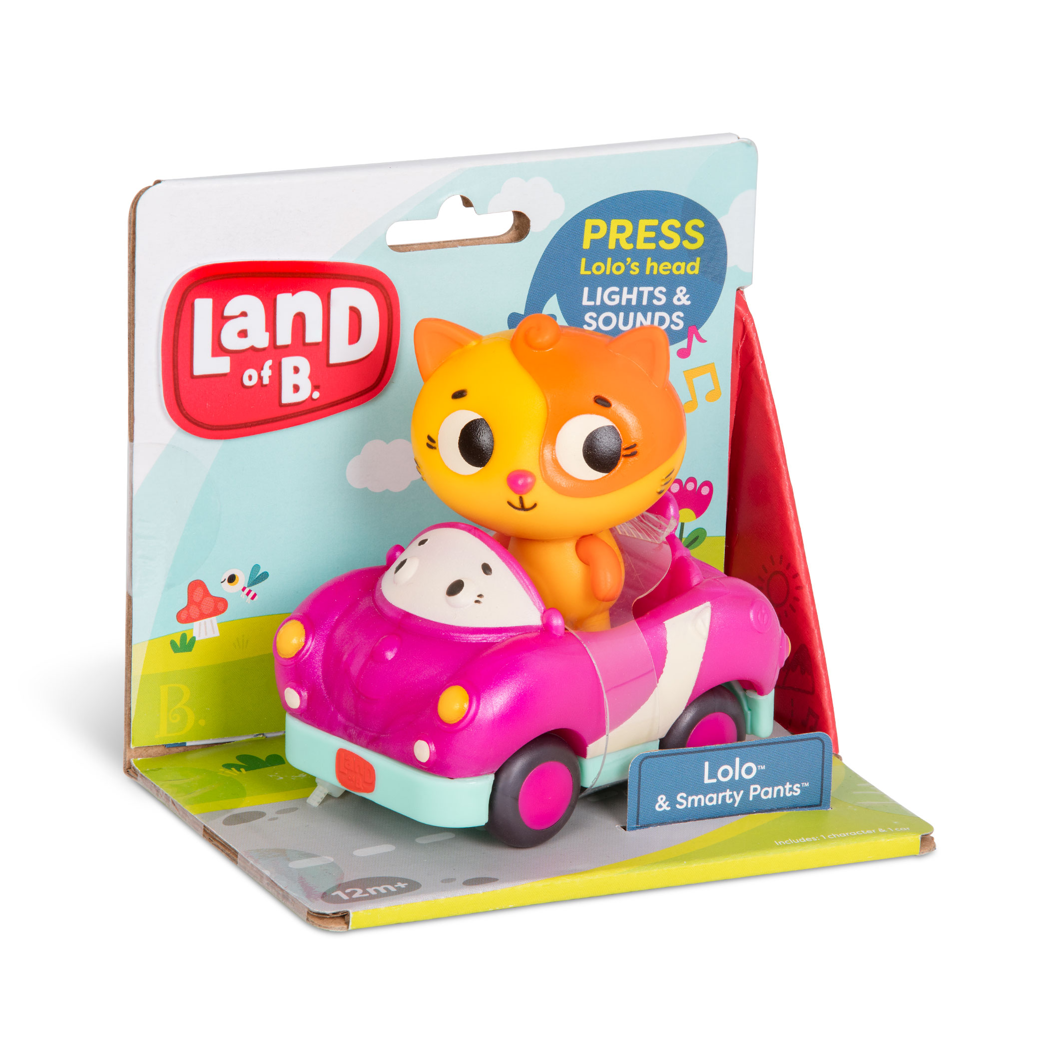 Set masina cu figurina, Battat, Smart pisoi