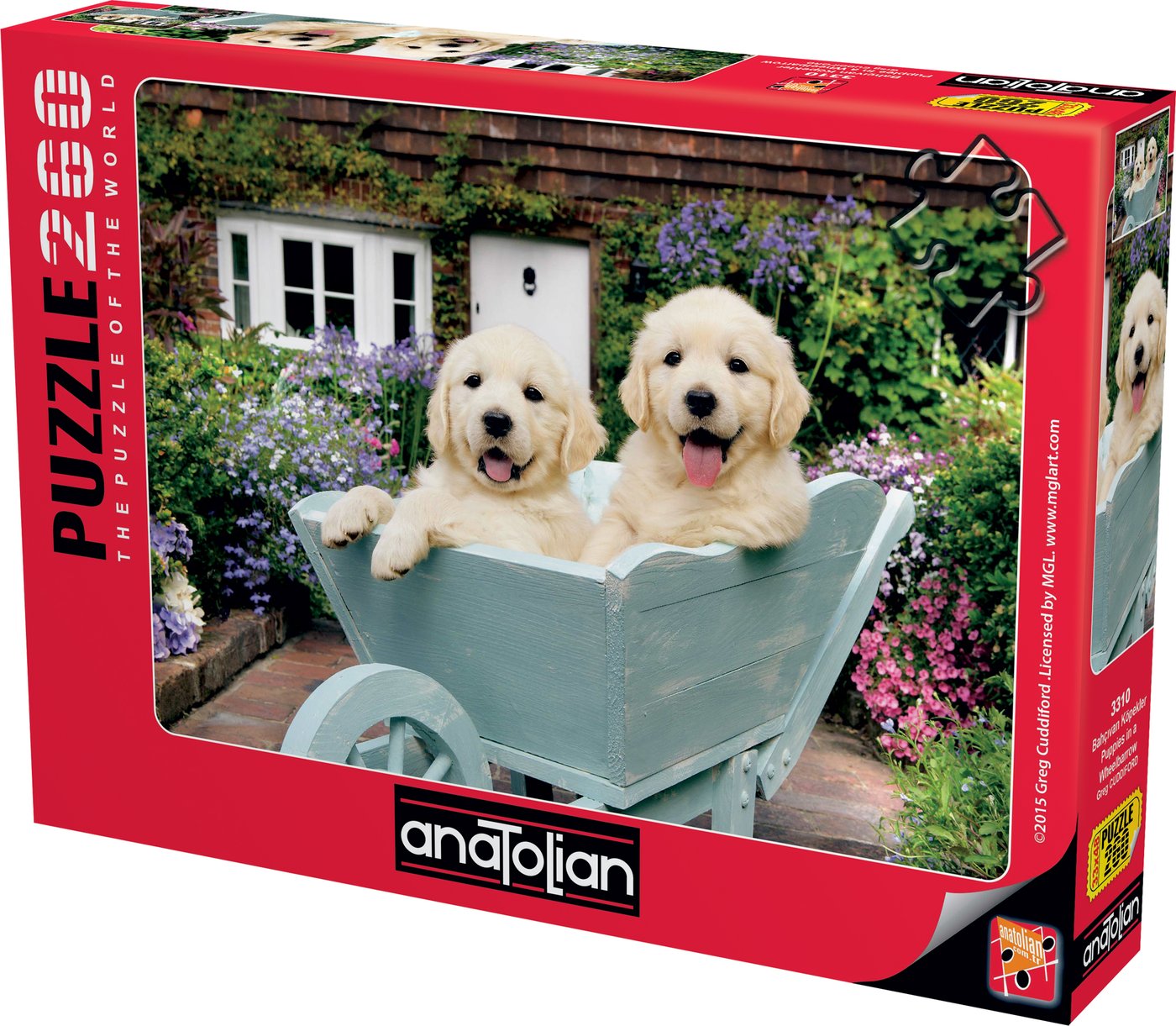 Puzzle Anatolian - Puppies in a wheelbarrow, 260 piese