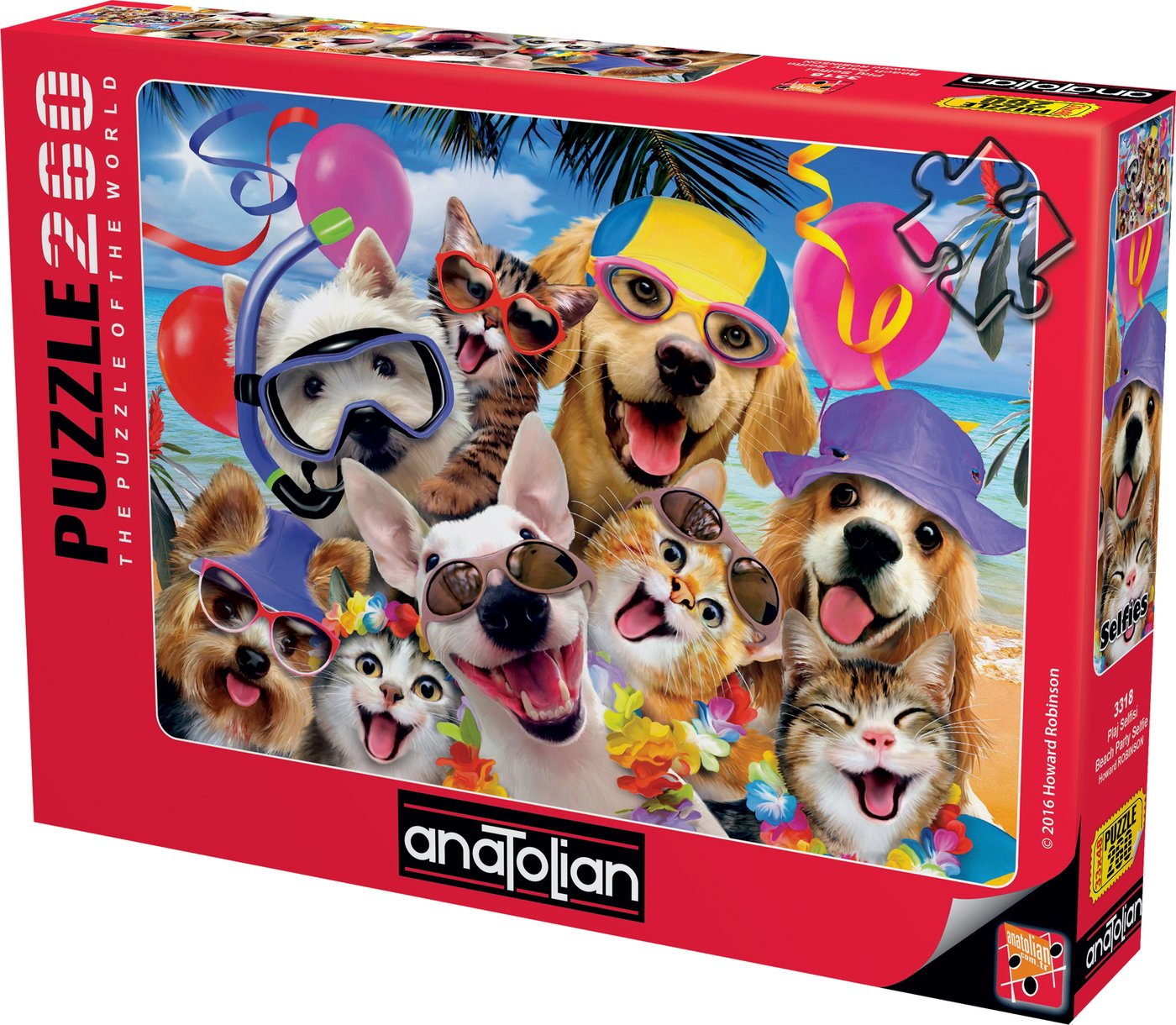 Puzzle, Anatolian, Selfie pe plajă, 260 de piese
